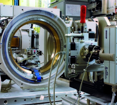 HRXRD setup at synchrotron beamline (Petra III, DESY) in Hamburg, Germany