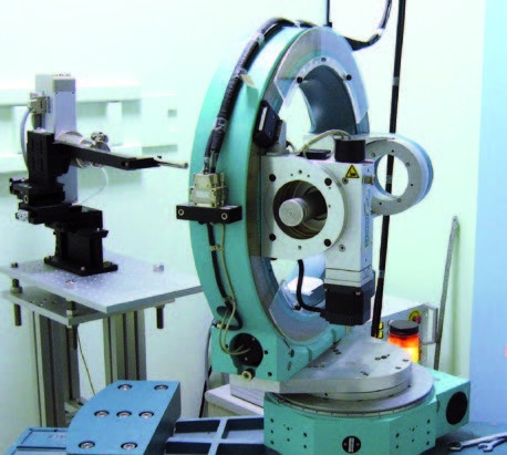 XRD/XRR setup in synchrotron optics lab at ESRF in Grenoble, France